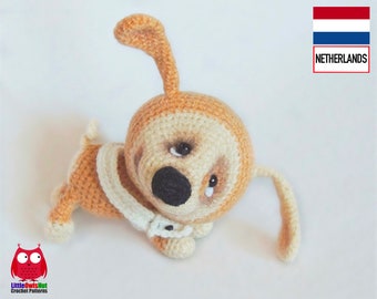 022NLY Puppy “Puf’’ met een halsband  - Amigurumi Haakpatroon - PDF by Pertseva Etsy