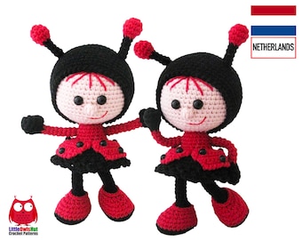 146NLY Haak patroon - Pop in lieveheersbeestjes outfit - Amigurumi PDF file by Stelmakhova Etsy