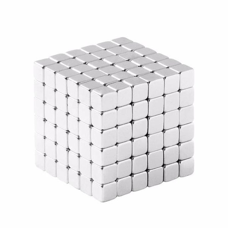 1/8 Inch Neodymium Rare Earth Cube N48 216 Pack Etsy