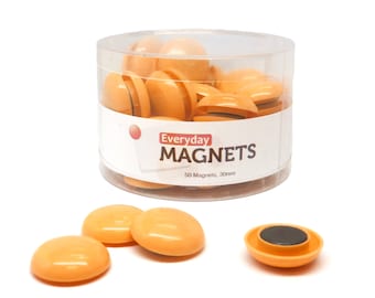totalElement All-Purpose Chore Refrigerator Magnets, 50 per container (Orange) - Fridge Magnets