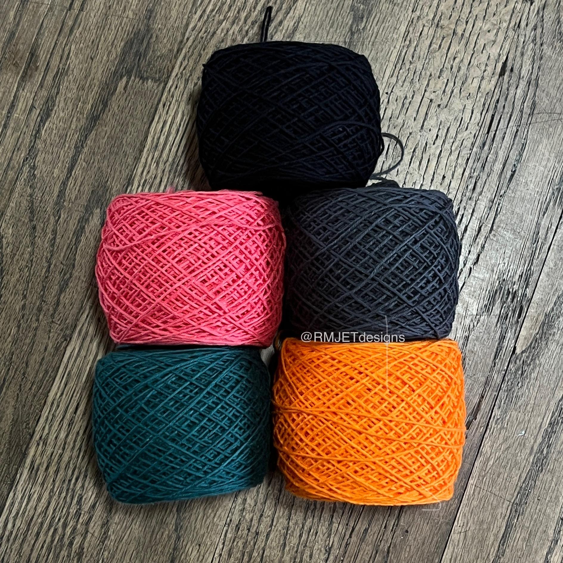 8/4 Cotton Fingering Weight Sock Yarn - 2 oz - about 230 yards - Vegan 100% Cotton Yarn - Knitting Crochet Fiber Arts