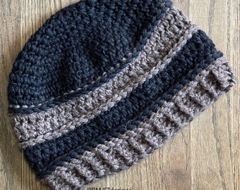Bonnet ample en laine et chanvre