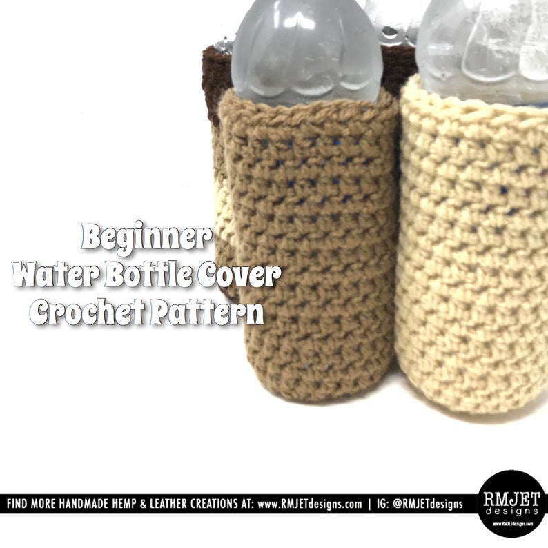 Water Bottle Cover Crochet Pattern Beginner PDF Instant Etsy
