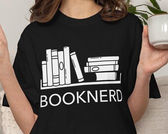 Boknörd - Comfort Colors T-shirt - ordkonst - boklig läsning - välj din färgstorlek - grafisk t-shirt