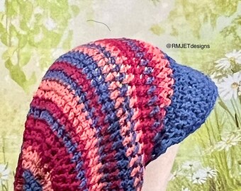 Bonnet ample en mélange de coton et de chanvre : dreadlocks tam, style hippie bohème