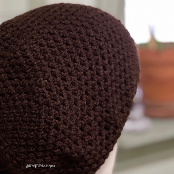 Solid Brown Extra Slouchy Beanie Earthy Tam Dreadlock Hat Hippie Hat Great for Dreads Festivals Long Hair Large Unisex