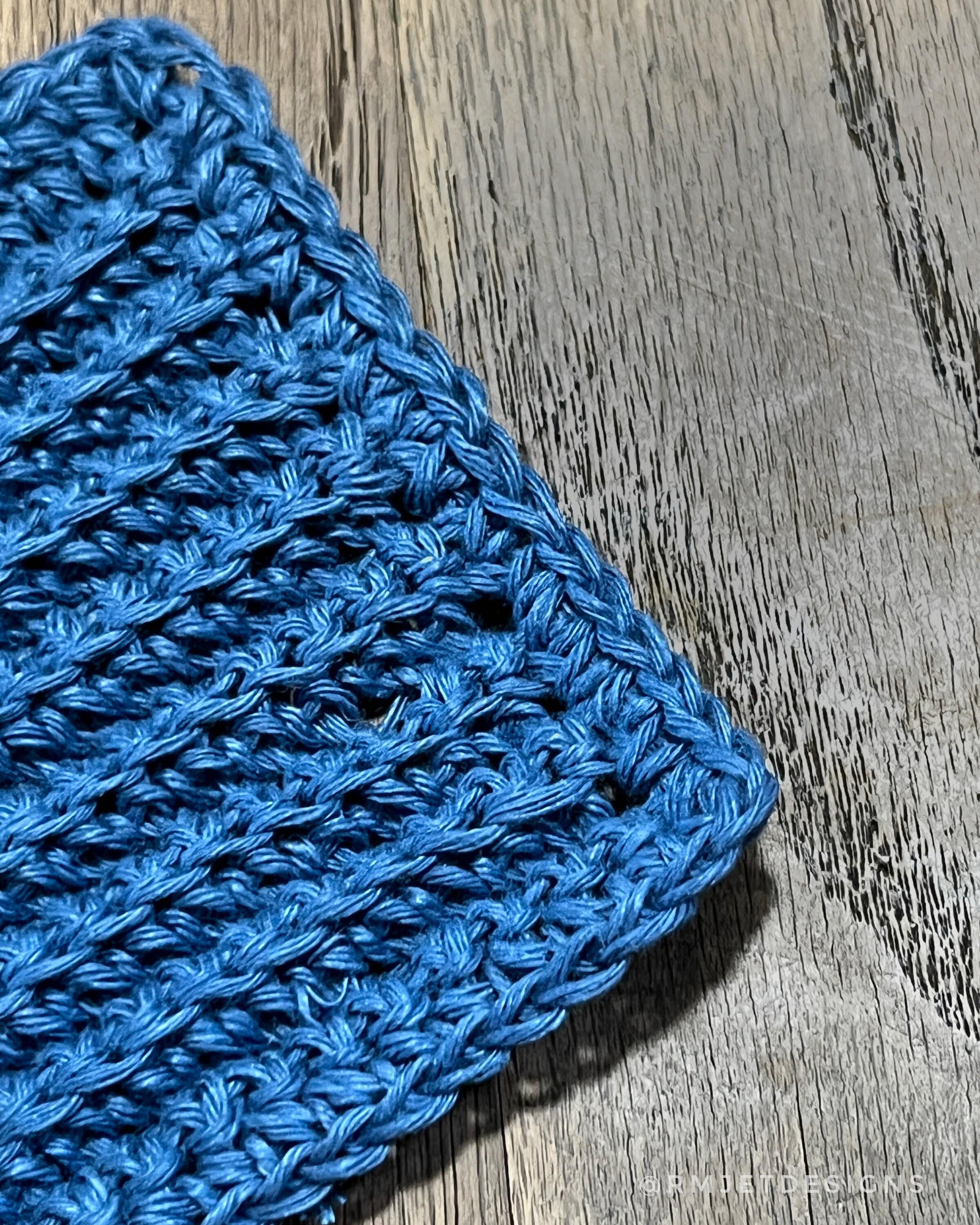 30 Crochet Hemp Projects: Organic, Stylish, and Beautiful Ideas for the Home, Wardrobe... 11 Hemp Ribbed Coaster Crochet Pattern