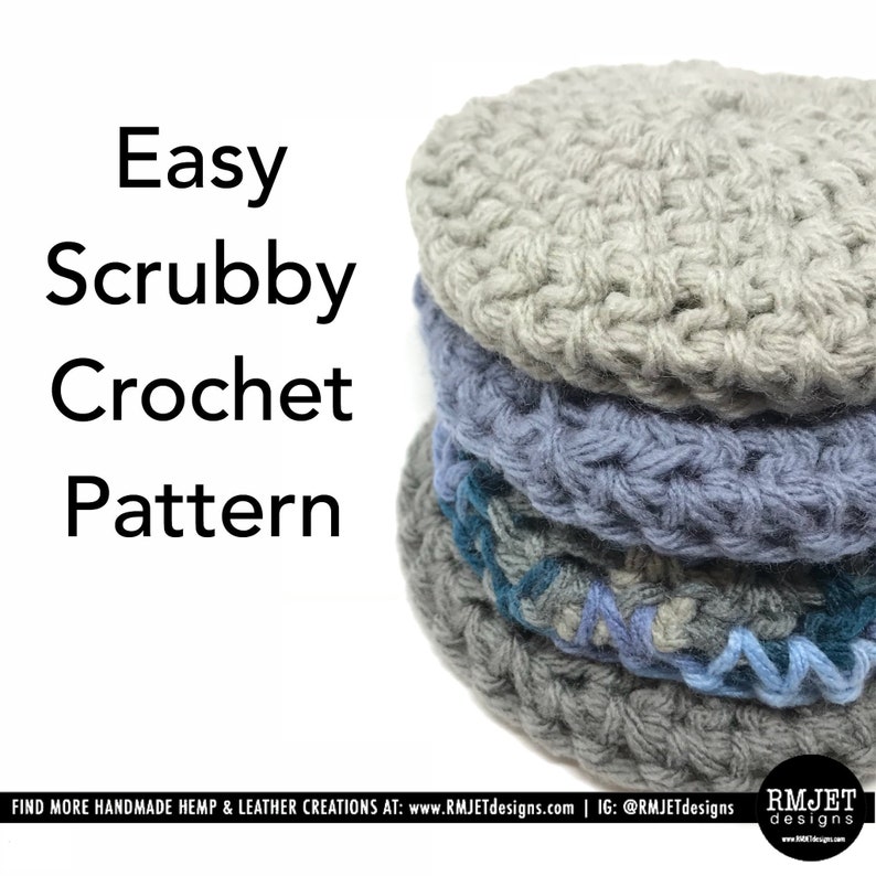 Easy Scrubby Crochet Pattern Beginner PDF Instant Download Etsy