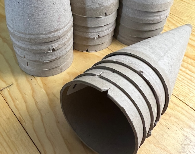 10 Cardboard Cones for Crafts, Winding Yarn, Lot of 10, Works With Cone Winders Recycled/used Etsy