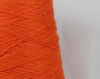 Orange *NY FÄRG* Akrylblandat garn med strutgarn - Perfekt för handstickning och virkning - 2564 yards - 0,45 kg