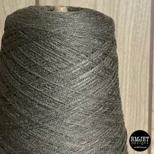 Charcoal Gray Acrylic blend cone yarn - Great for hand knitting machine knitting + crochet - 2460 yards - 1 lb