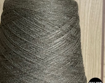Charcoal Gray Acrylic Cone Yarn: 2460 Yards for Knitting & Crochet