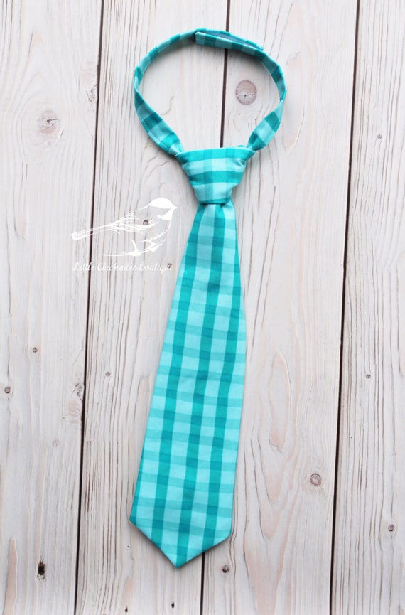 Toddler Boy Neck Tie Blue Green Clip On Size 2T 3T 4T 5T Easter New With Tag