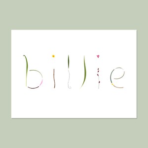 Custom made birth announcement