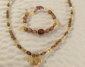 Handmade Beaded Necklace and Bracelet Set