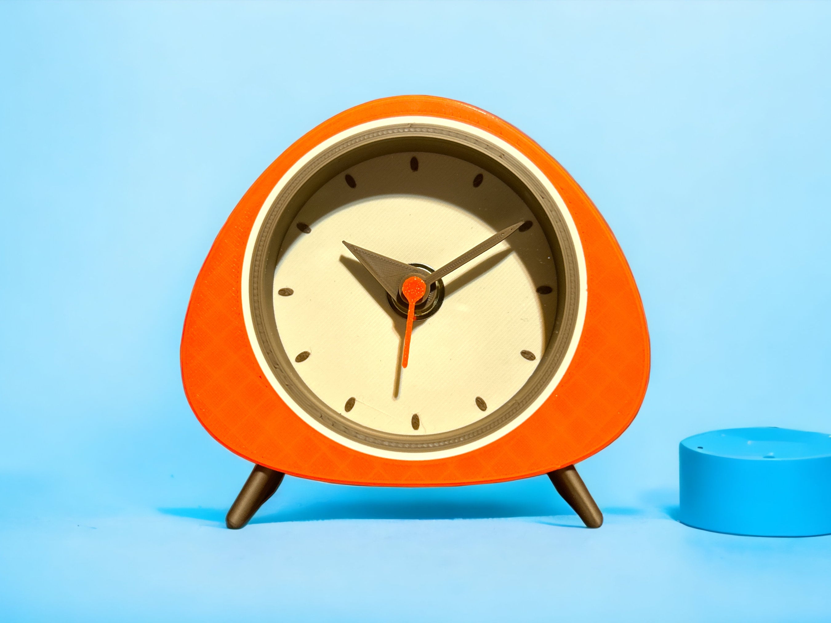 Retro Style Desk Clock With Pvc Glass Etsy