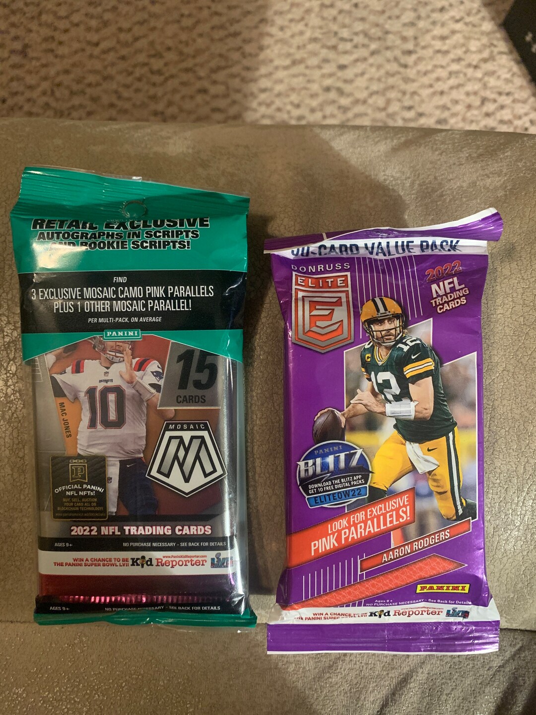 2022 Mosaic Value Pack & Elite Value Pack Box Sealed 45 Total Nfl Cards