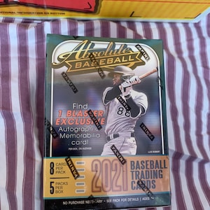 2021 absolute blaster box sealed mlb cards baseball 40 cards