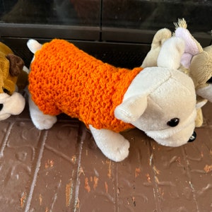 Pet Sweater Crochet Pattern / Extra Small Dog / Small Cat Crochet Sweater Pattern / Cross Double Crochet Dog Sweater Size XS Pattern