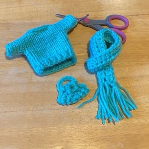 handmade doll clothes outfits • fashion doll clothes • 11.5” doll clothes knit & Crochet