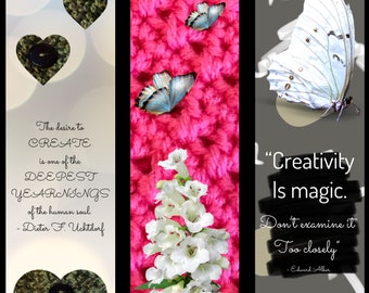 Haak thema bladwijzers digitale download x 3