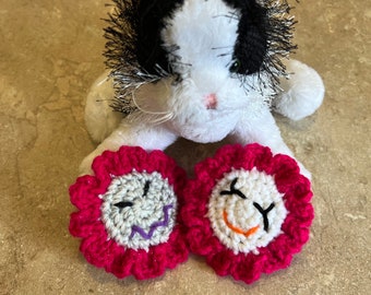 Paquete de 2 juguetes para gatos con flores de hierba gatera para gatos y gatitos