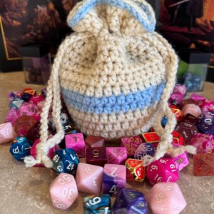 D&D / Gaming Dice Bag / Pouch / Drawstring Dice Bag