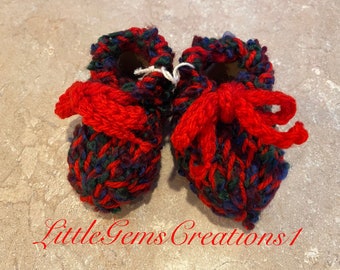 Baby Booties / Hausschuhe / Schuhe Neugeborene / Säugling Größe New Handmade