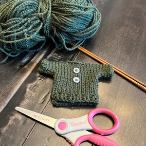 Doll clothes - Handmade 11” Fashion doll Clothes Knit Short Sleeve Doll Sweater Blue