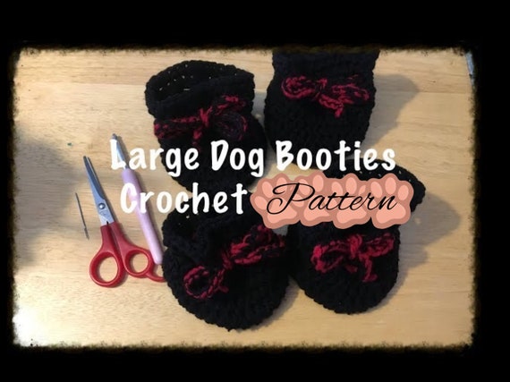 Crochet dog top booties pattern free