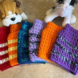Crochet Cross Double Crochet Dog Sweater Size XS Pattern