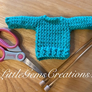 Knit Pattern Long Sleeve BarbieSweater download • Doll Sweater Pattern