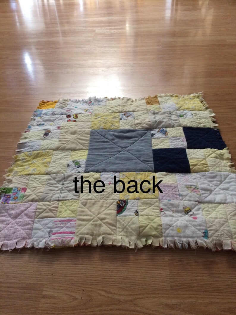 Baby Quilt Completed handmade small rag quilt x 1 Etsy