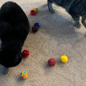 Catnip Toy Ball para gatos y gatitos paquete de 3 hecho a pedido