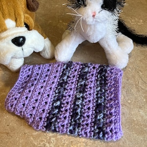 Crochet Cross Double Crochet Dog Sweater Size XS Pattern