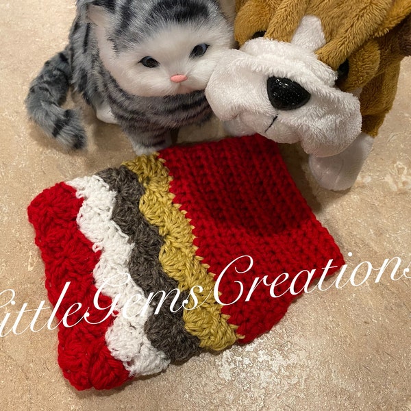 Shell-y XS Dog / Cat Vest Crochet Pattern
