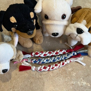3 x Small dog toys new handmade