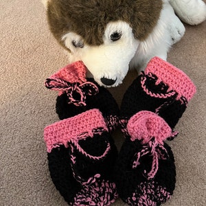 Dog Booties PDF Instant Download Crochet Pattern Size Large