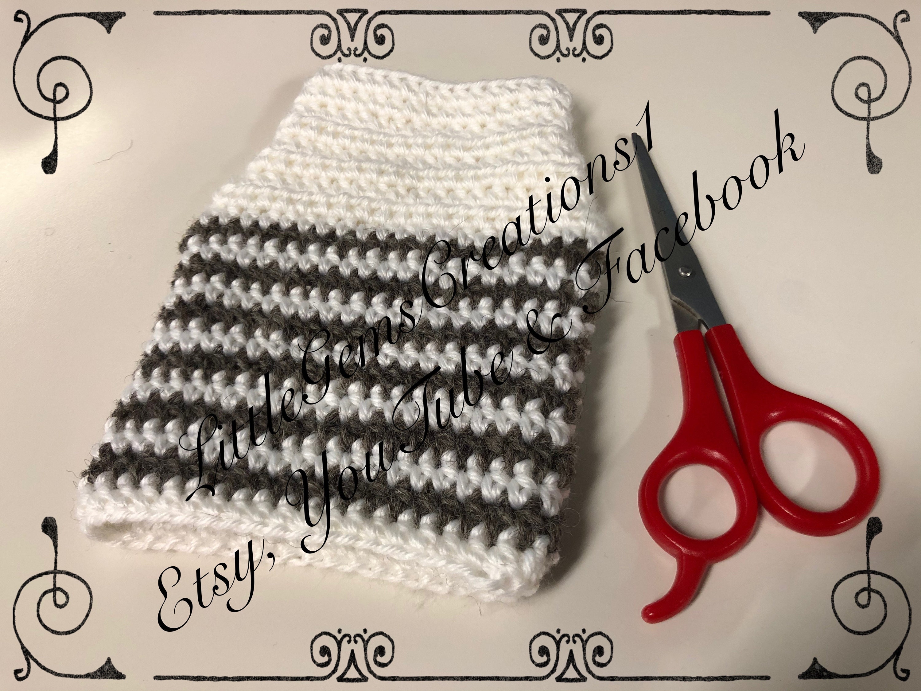 XS Crochet Dog Striped Sweater pattern Pdf