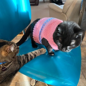 PDF Knit in the round - Adult Cat Sweater  Pattern