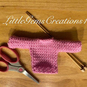 Knit Pattern Long Sleeve 11” fashion doll Pull Over Sweater PDF