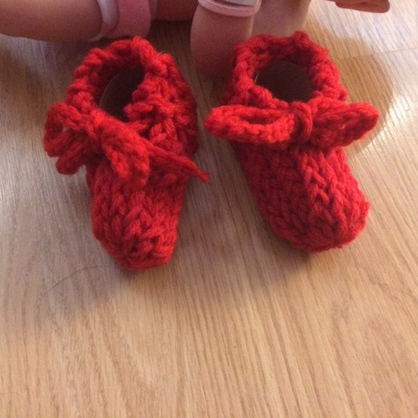 Baby Booties / Slippers / Shoes Newborn / Infant size  New Handmade