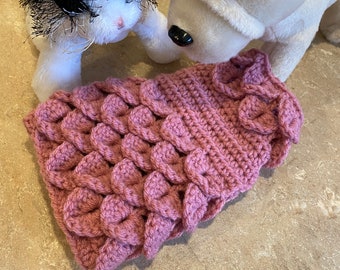 Dragon Scale Xsmall Dog Sweater Pattern