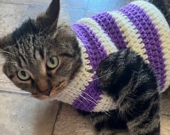 Easy Crochet Cat Sweater Pattern / PDF Print / Instant Download
