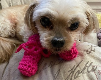 Dog booties Set of Four  Dog clothes size small