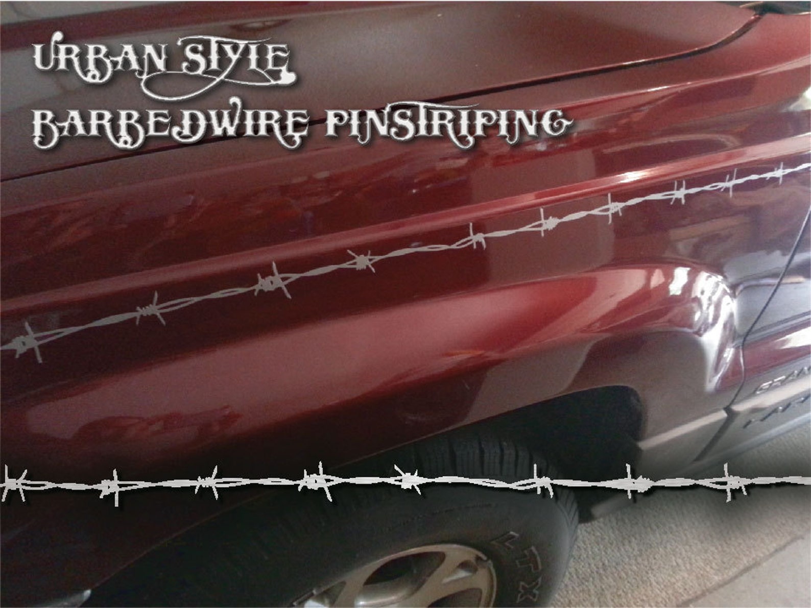 Barbed Wire Automotive Pinstriping... Choose Your Favorite Etsy