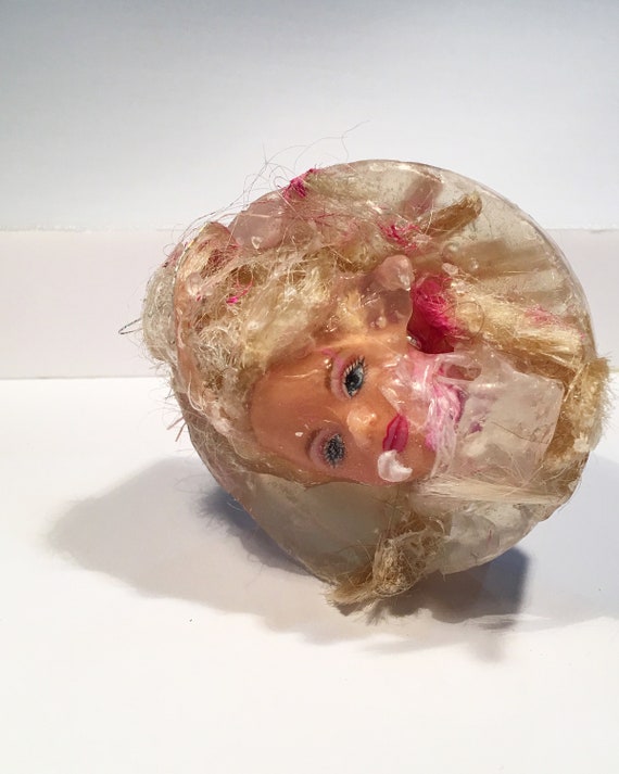 Original Art Small Sculpture Barbie Soap Soapmaking Arts and Crafts DIY  Oddity Blond Hair Pink 2018 Contemporary Art 