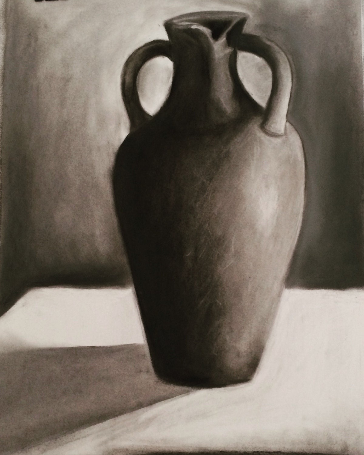 still life charcoal drawings