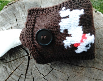 Cotton Blend Dog Waste Bag Pouch, Leash Accessory