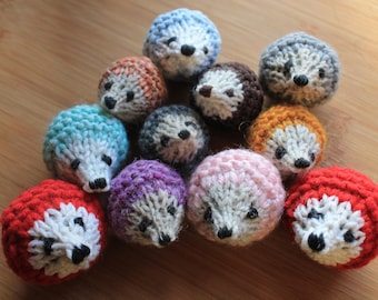 Knit Hedgehog Plush: Waldorf Toy, Woodland Amigurumi